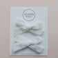 White Eyelet | Pigtail Set