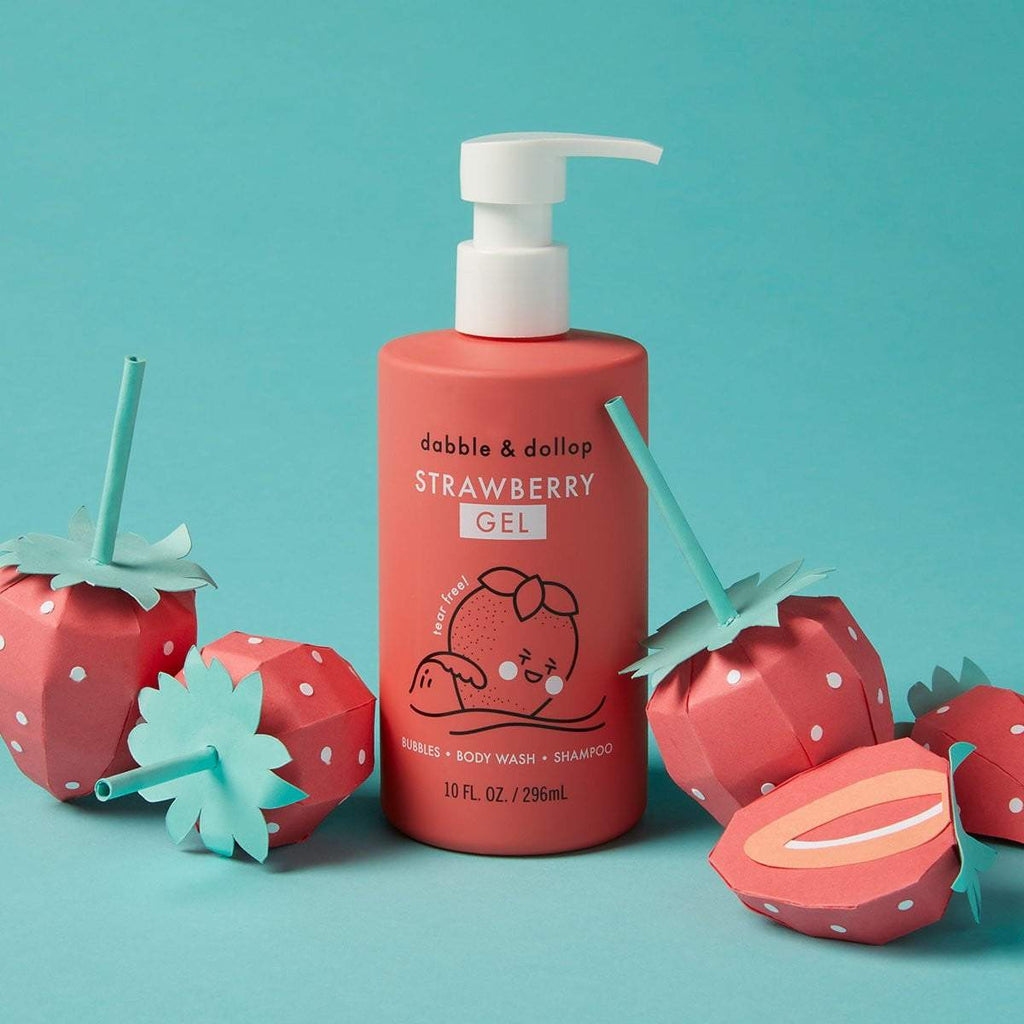 Dabble & Dollop - Tear-Free Strawberry Shampoo & Body Wash