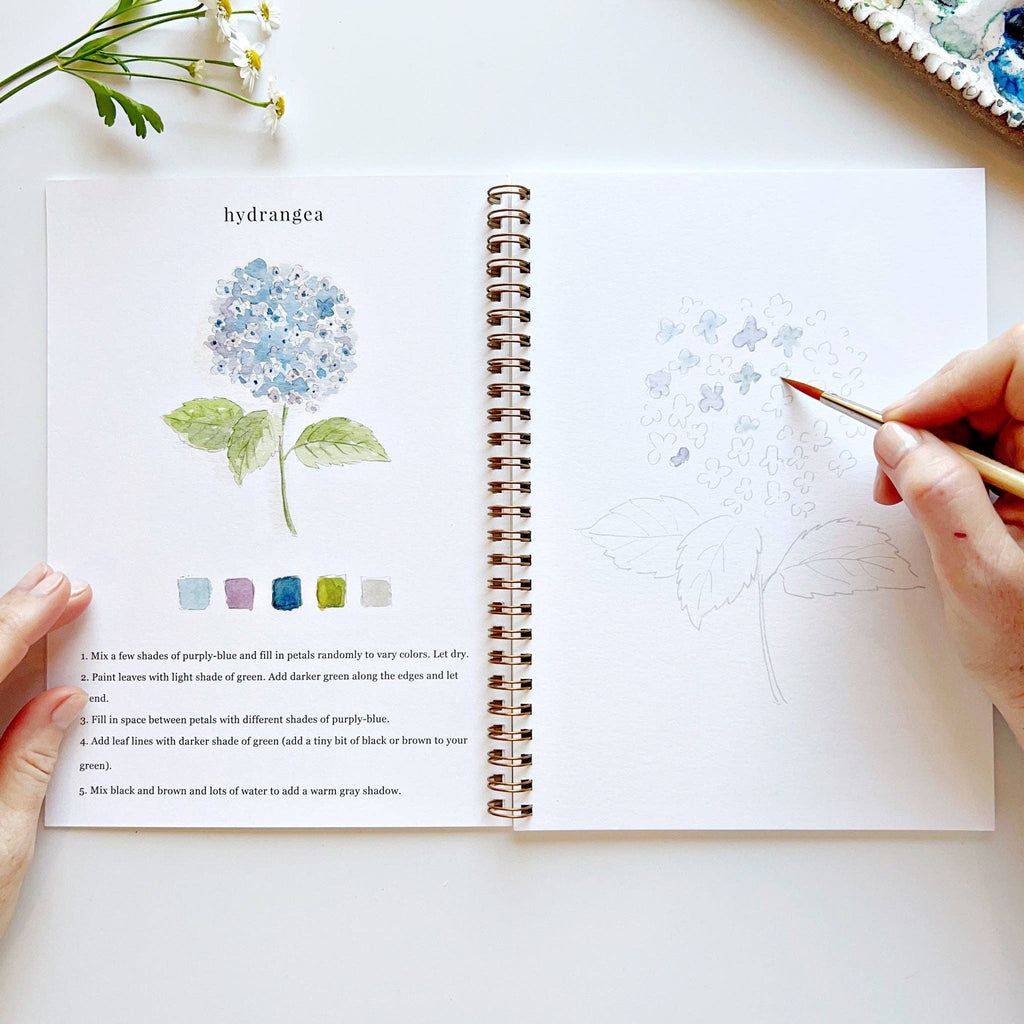 Flowers - Watercolor Workbook