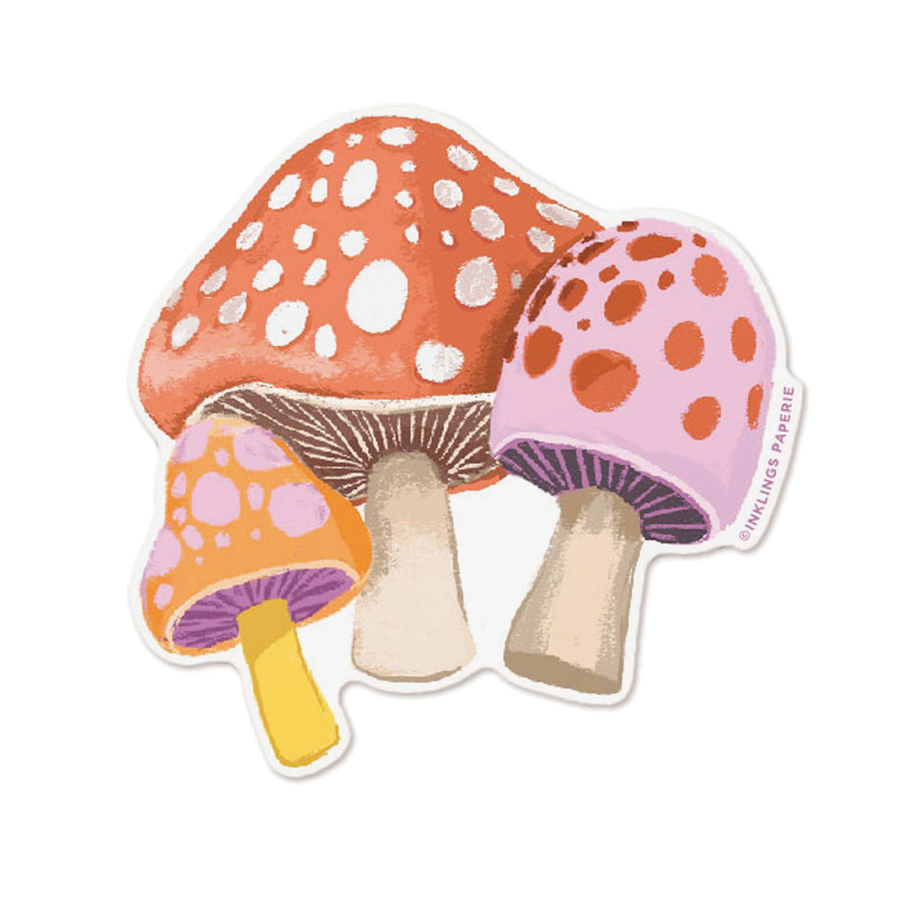 Inklings Paperie - Vinyl Sticker - Mushrooms