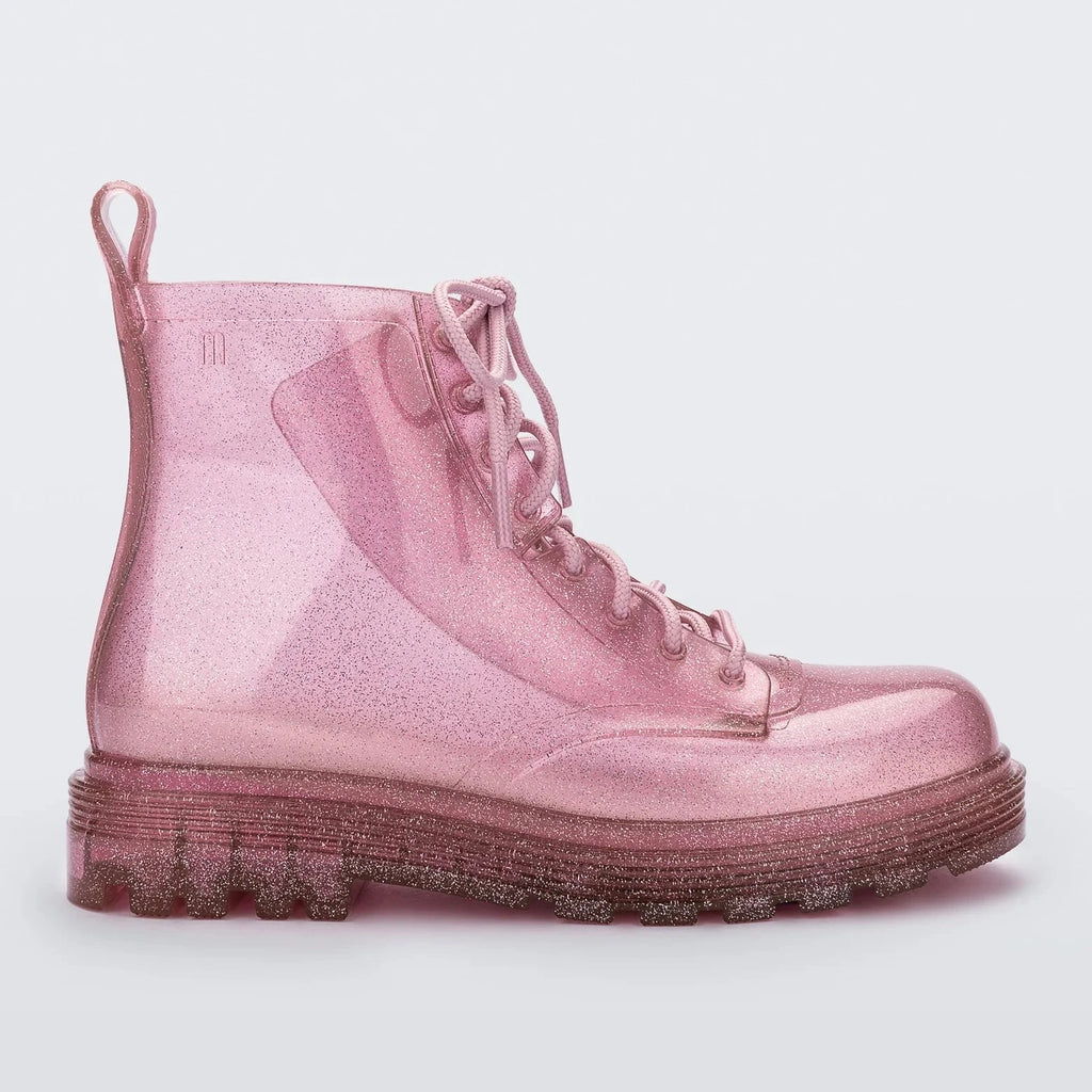 Kids Coturno Boot - Glitter Pink