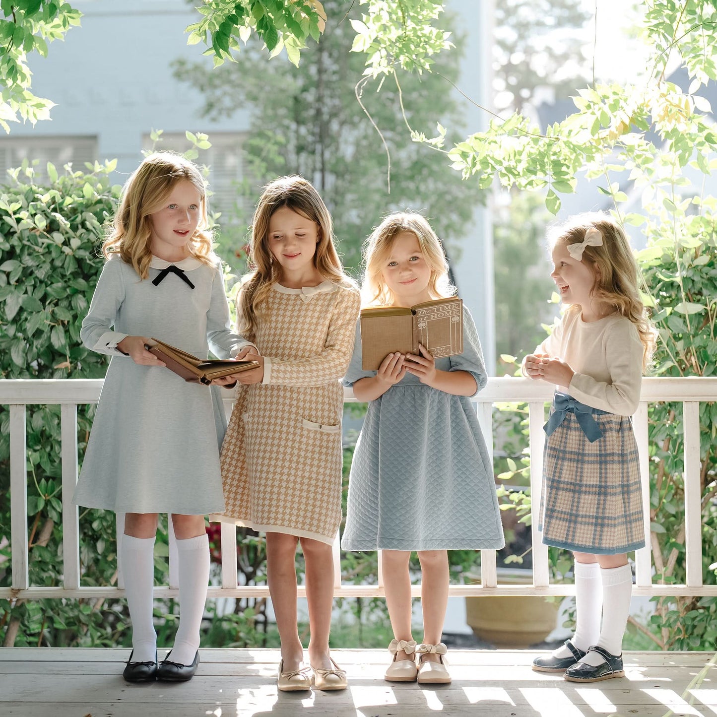 Organic Houndstooth Sweater Dress