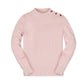 Organic Pale Pink Mock Neck Sweater