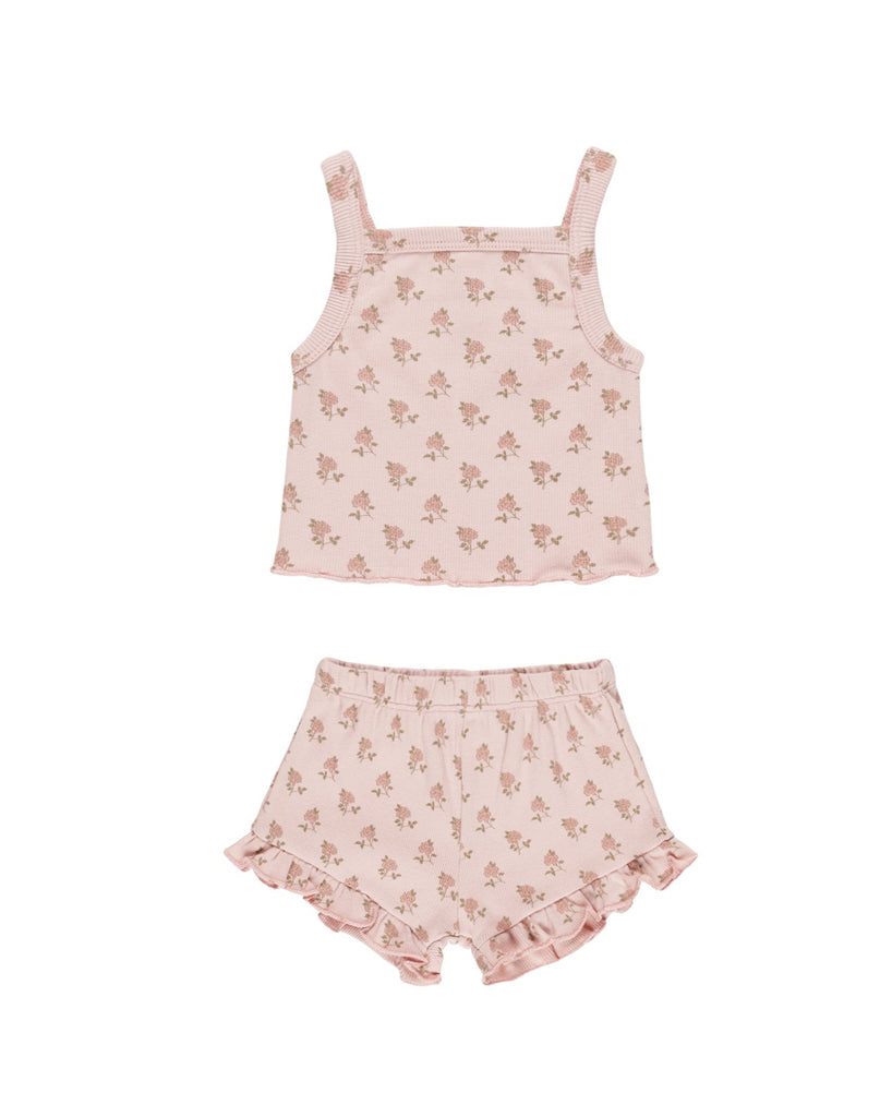 Evie Tank + Shortie Set - Roses