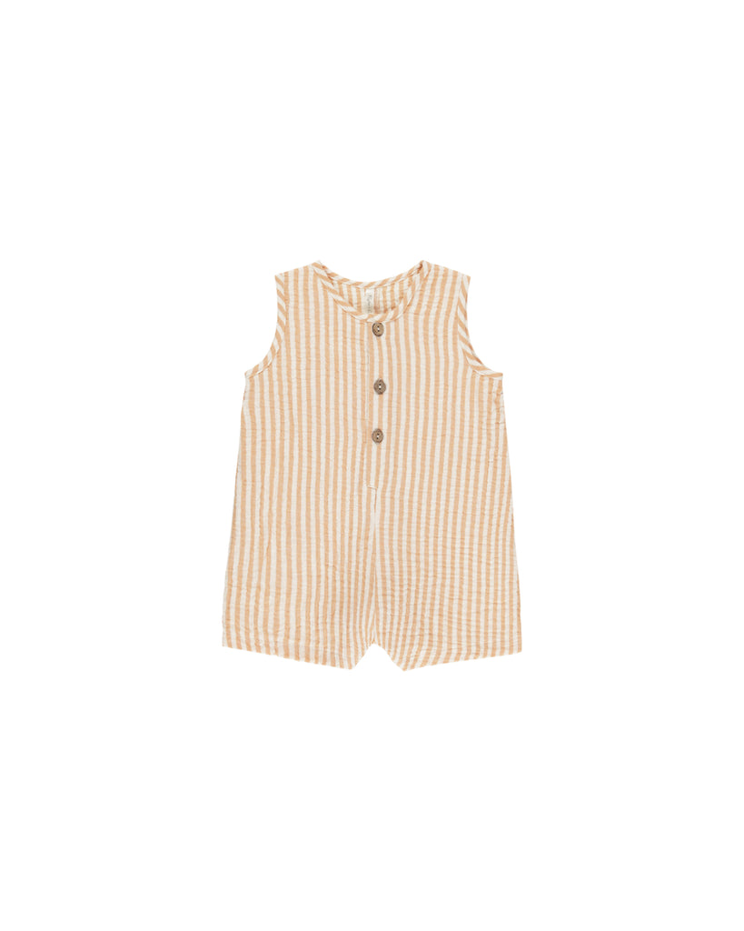 Maverick Romper - Grapefruit Stripe