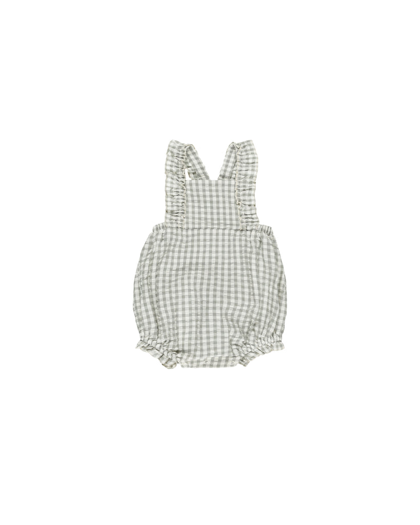 Chiara Romper - Eucalyptus Gingham