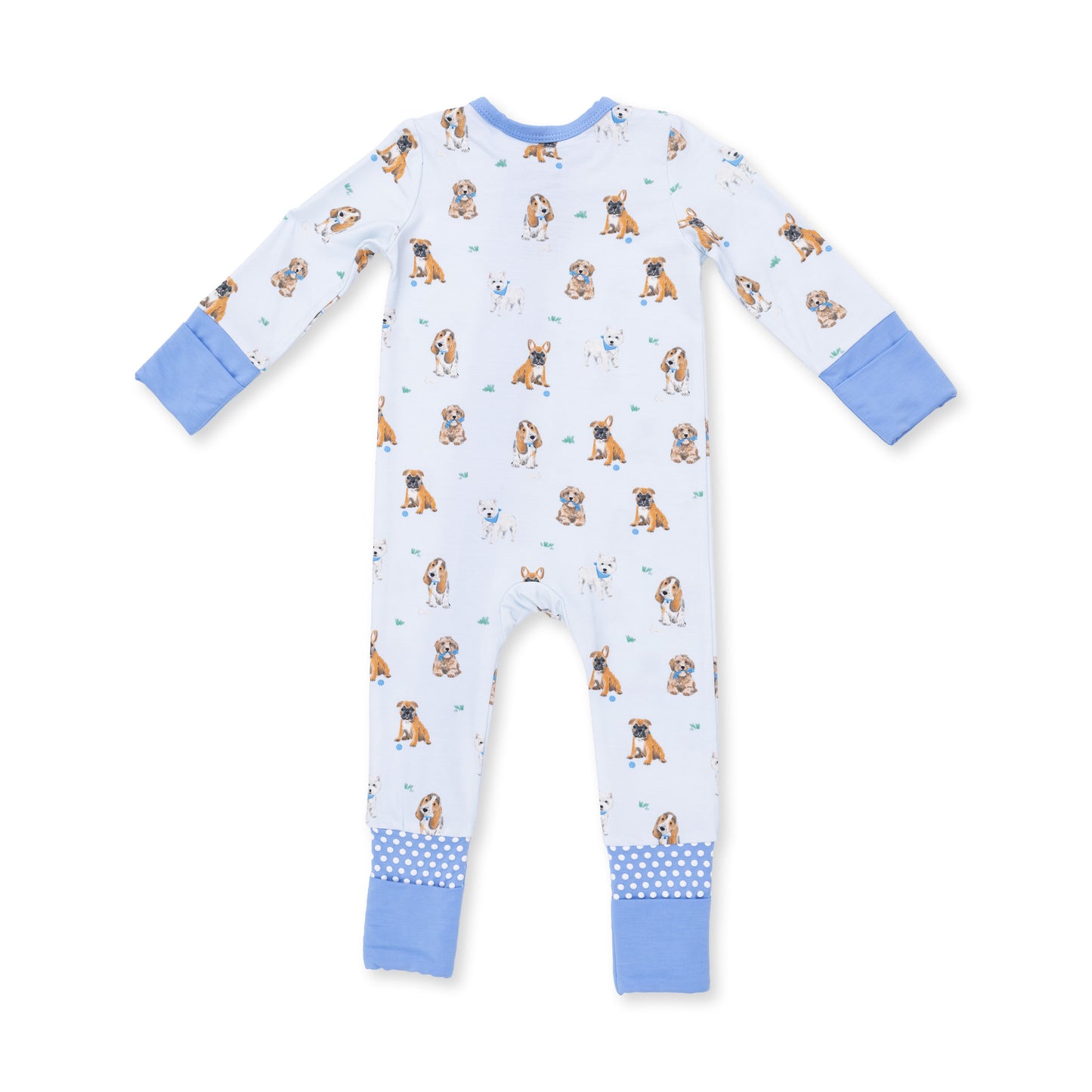 Bestie Dogs Blue Convertible Romper