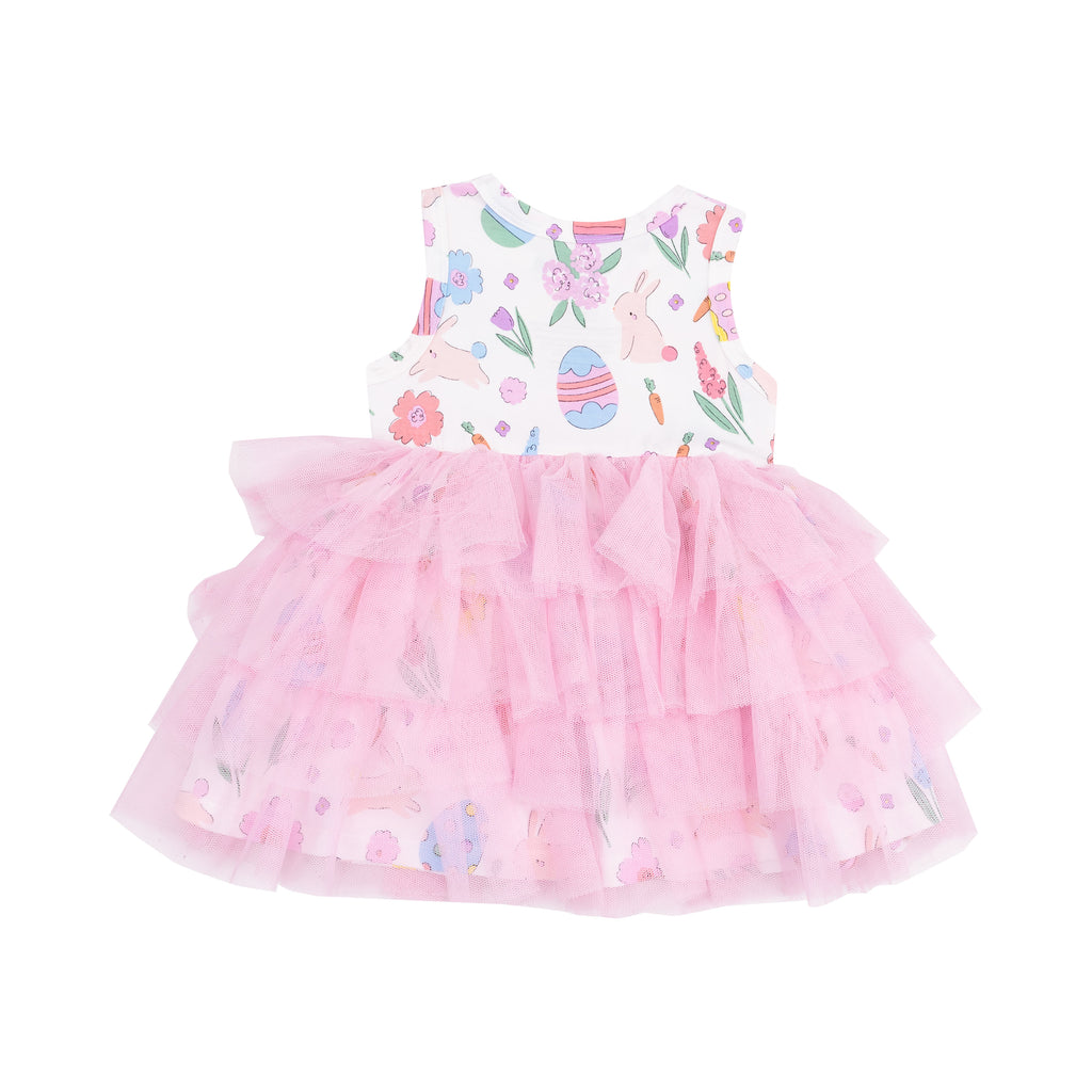 Easter Bunnies - Pink Twirly Tank Tutu Dress