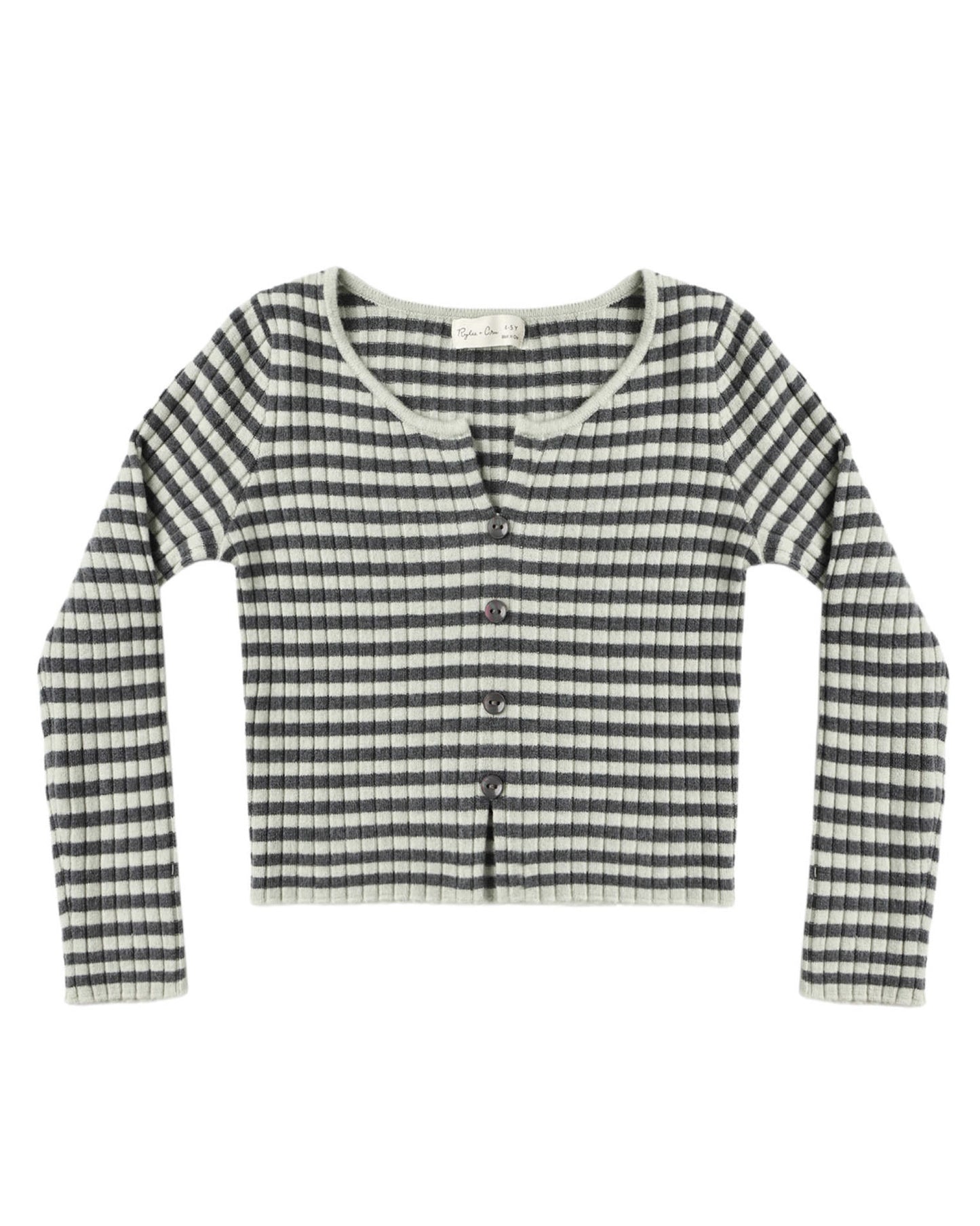 Long Sleeve Knit Tee Midnight Stripe