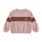 Panel Stripe Sweatshirt Rosewood