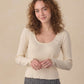Women's Ribbed Long Sleeve- Natural
