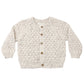 Bubble Knit Cardigan- Natural Confetti