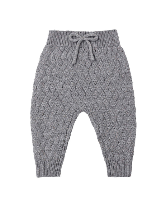 Knit Pant- Heathered Slate