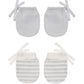 No Scratch Mittens Set- Cloud