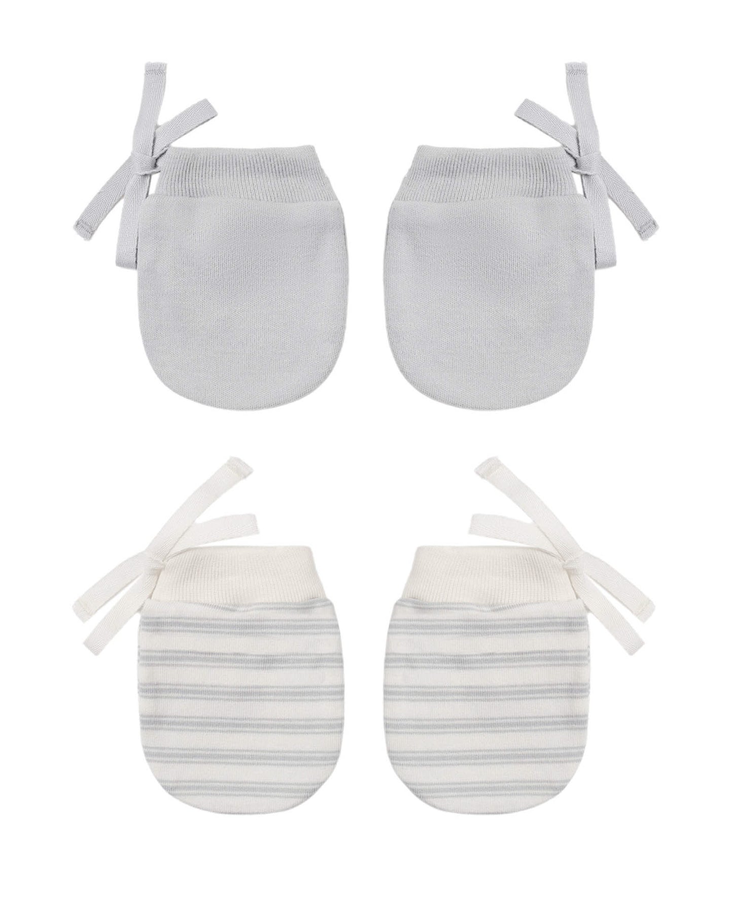 No Scratch Mittens Set- Cloud