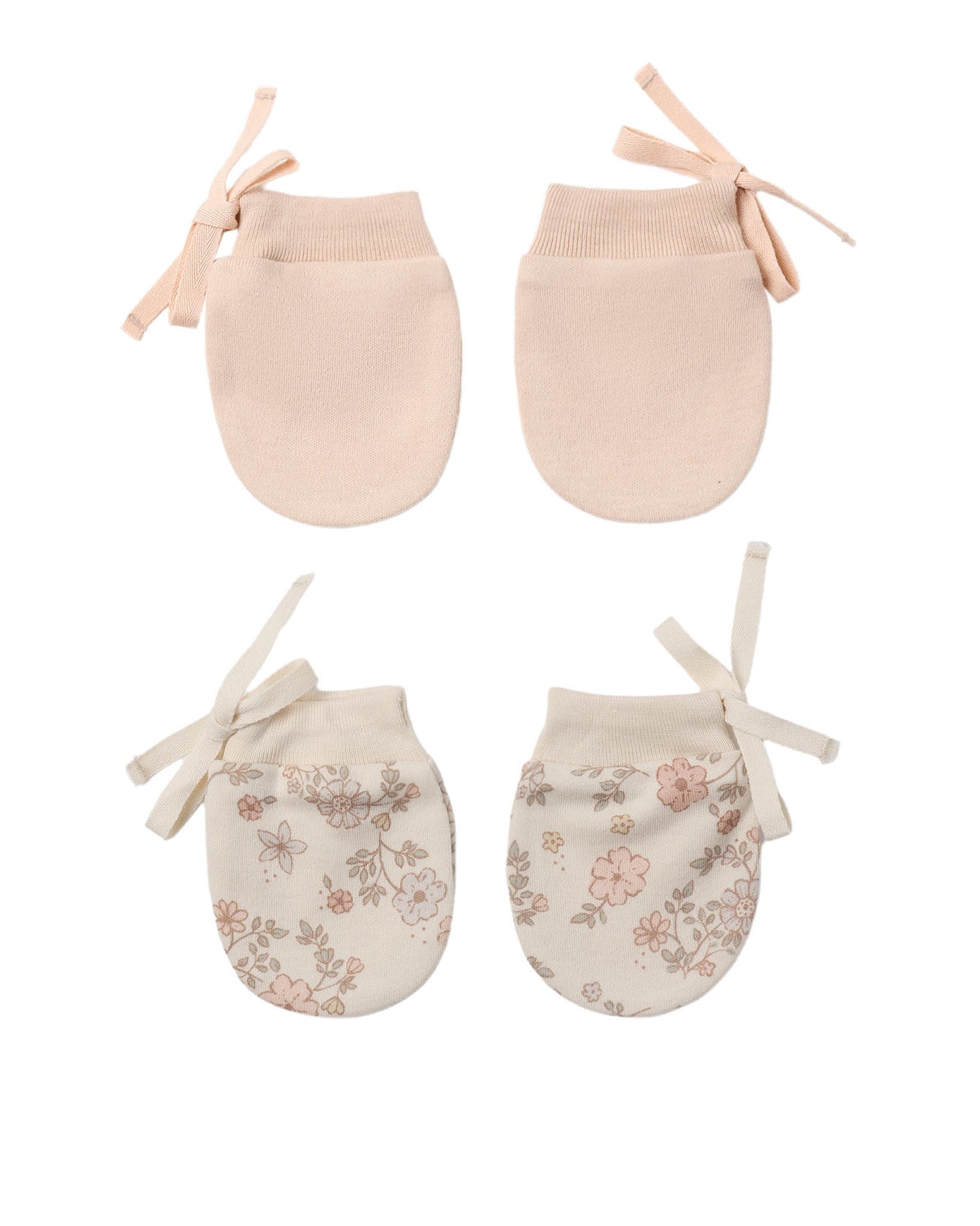 No Scratch Mittens Set- Dusty Rose