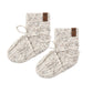 Knit Booties- Natural Confetti