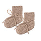 Knit Booties- Heathered Almond