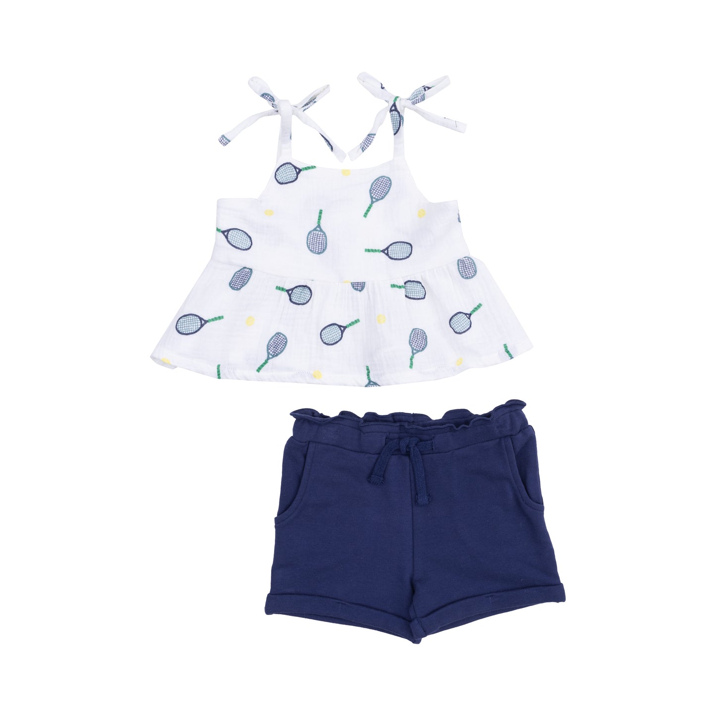Tennis - Peplum Tank + Shorts