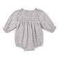 Eden Romper- Blue Gingham