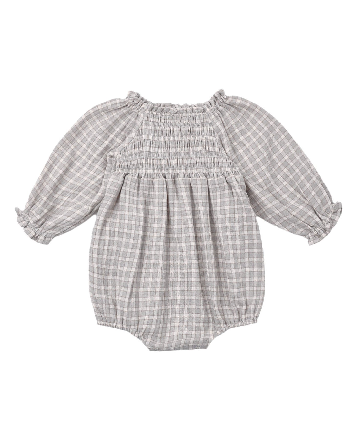 Eden Romper- Blue Gingham