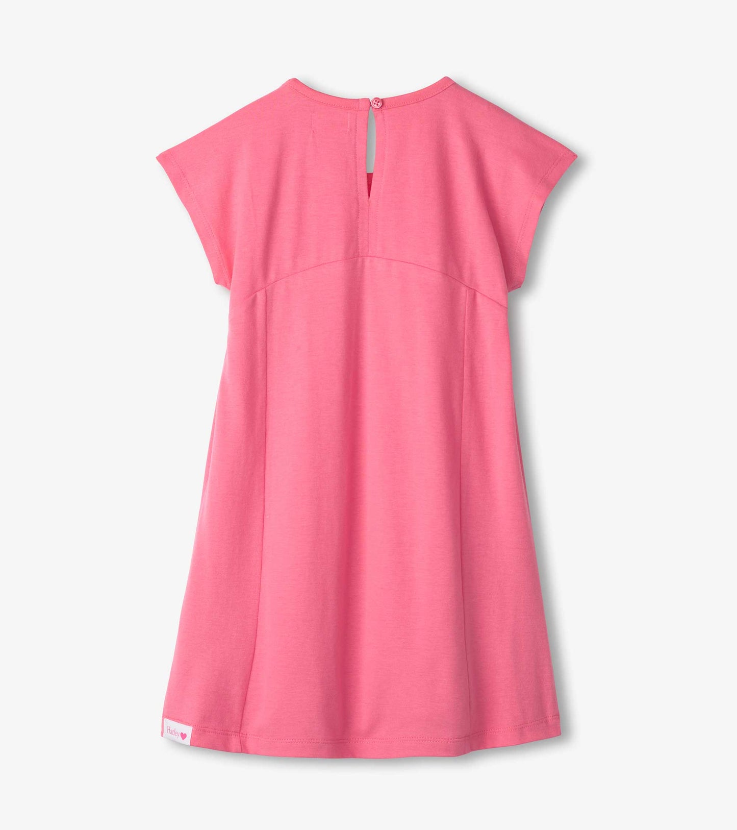 Pink Butterfly A-Line Panel Dress