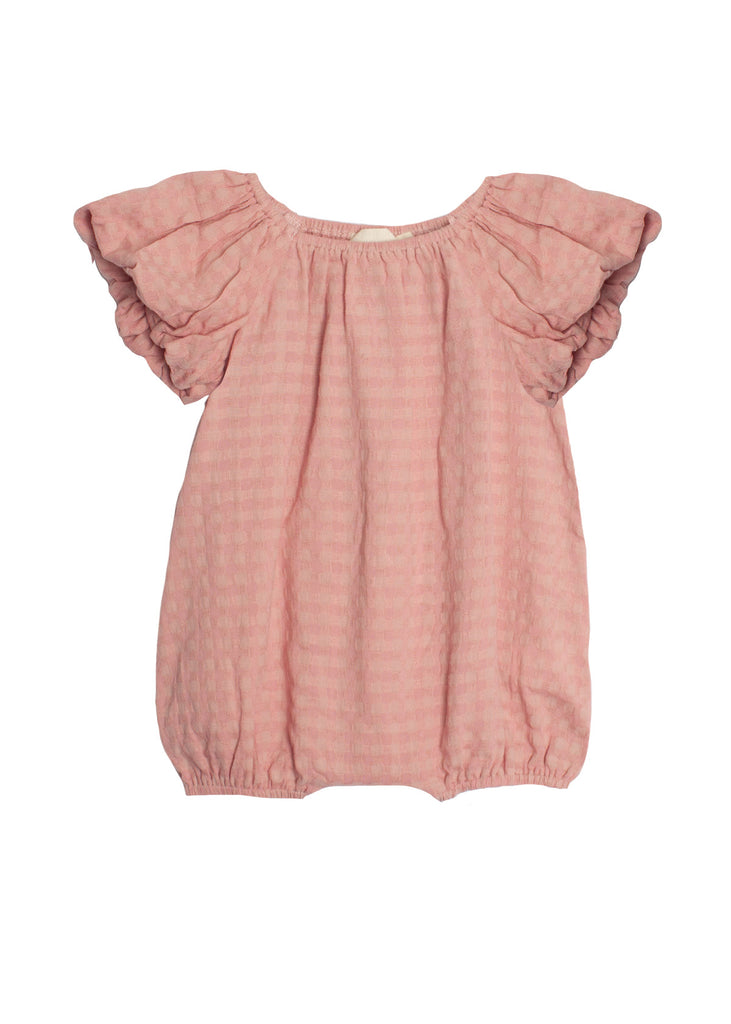 Checkmate Romper- Dusty Pink