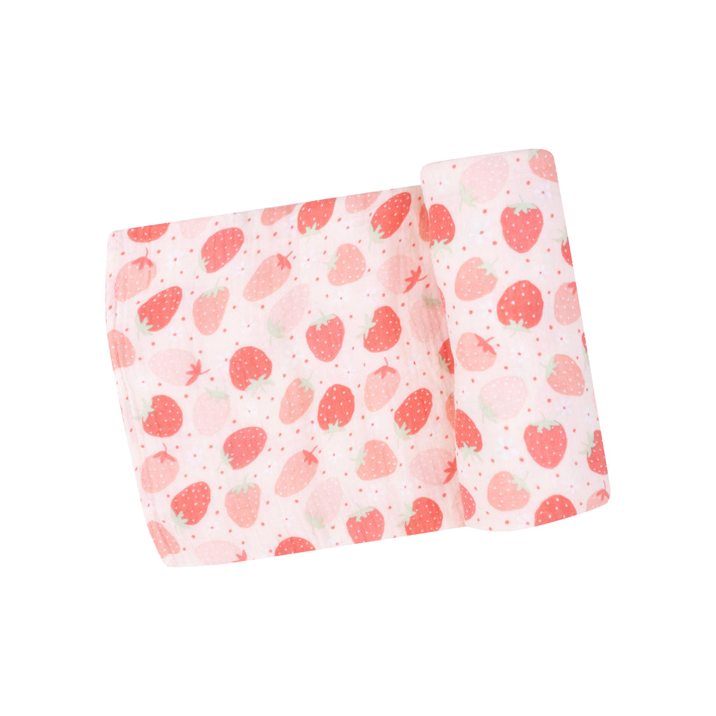 Strawberry Bliss Swaddle Blanket