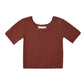 Scallop Tee- Brick