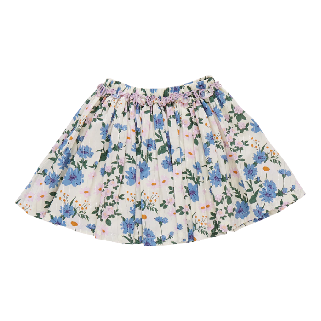 Gianna Skirt - Melon Daisy Floral