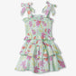 Distressed Floral Smocked Angel Dress