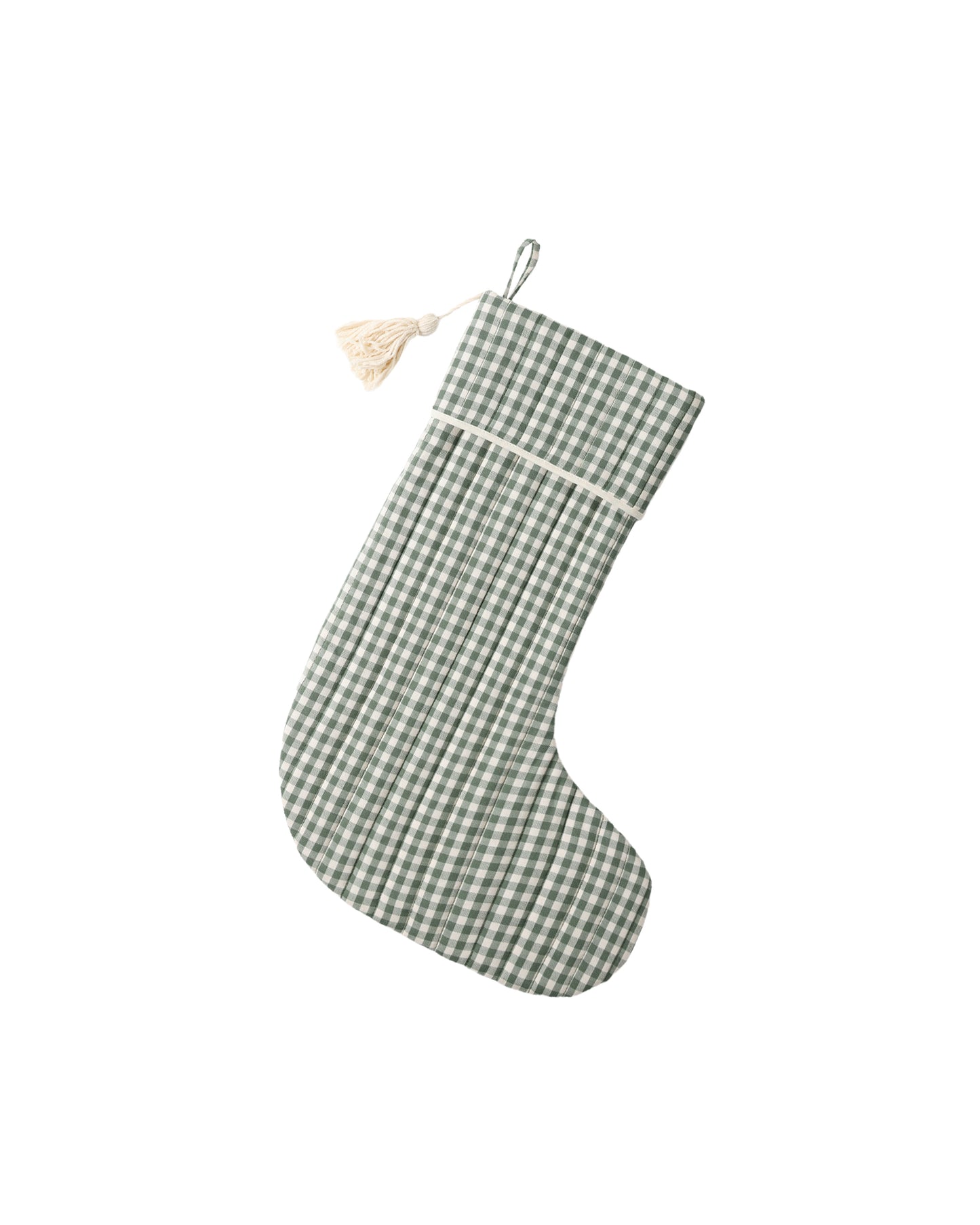 Christmas Stocking - Evergreen Gingham