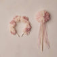 Pom Pom Crown + Wand - Pink Ombre