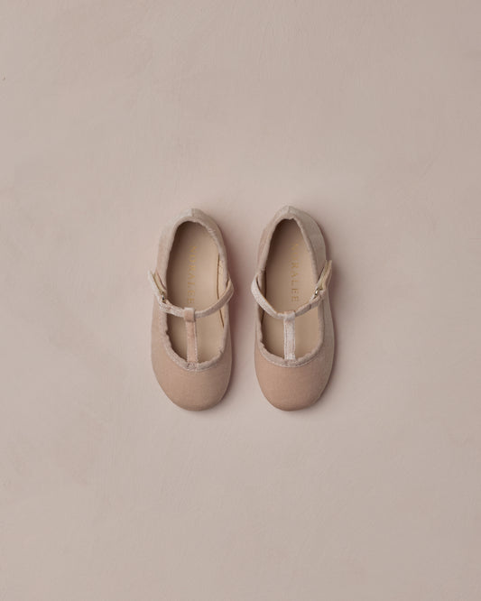 T-Strap Ballet Flats - Rose