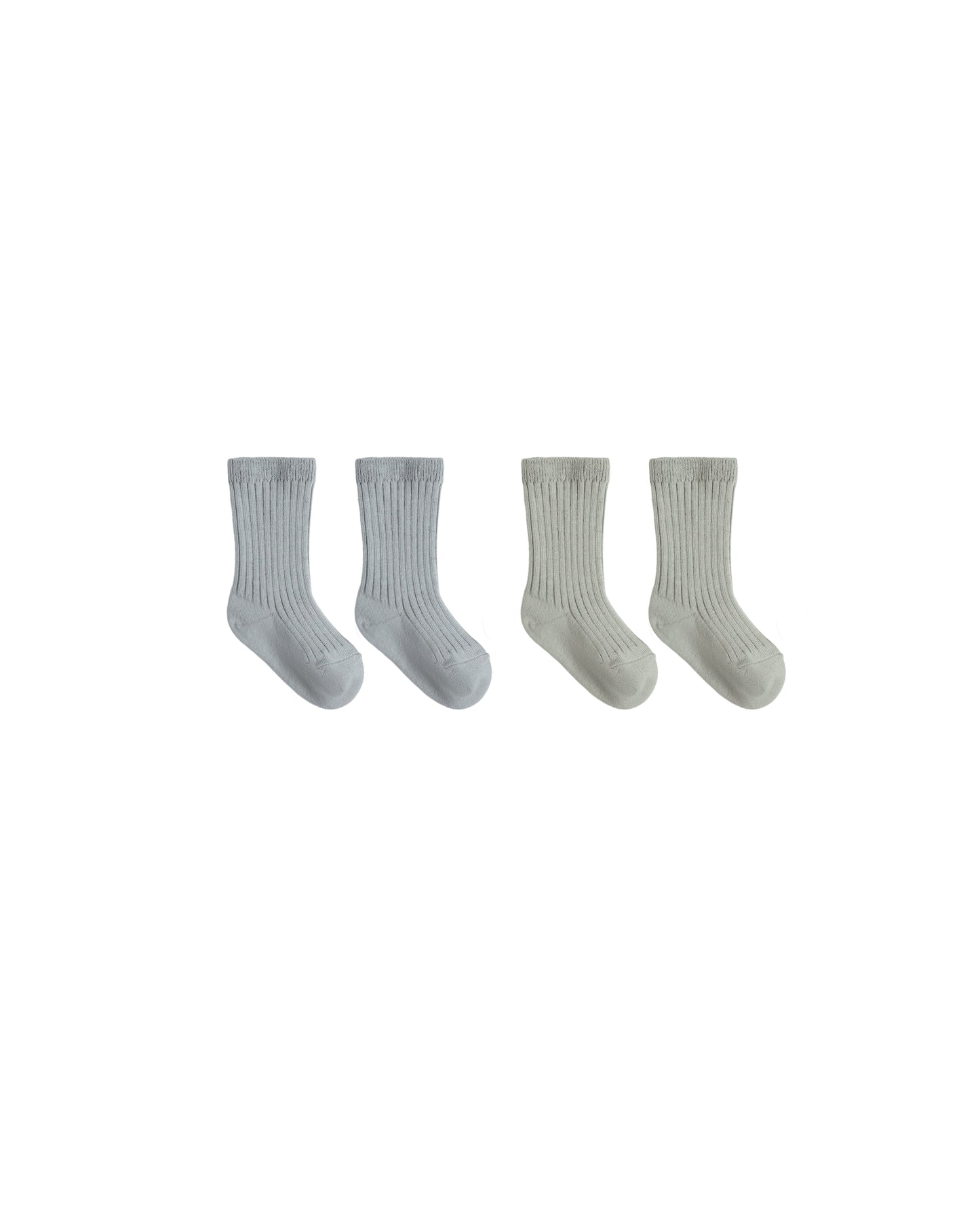 Socks Set - Fern + Steel Blue