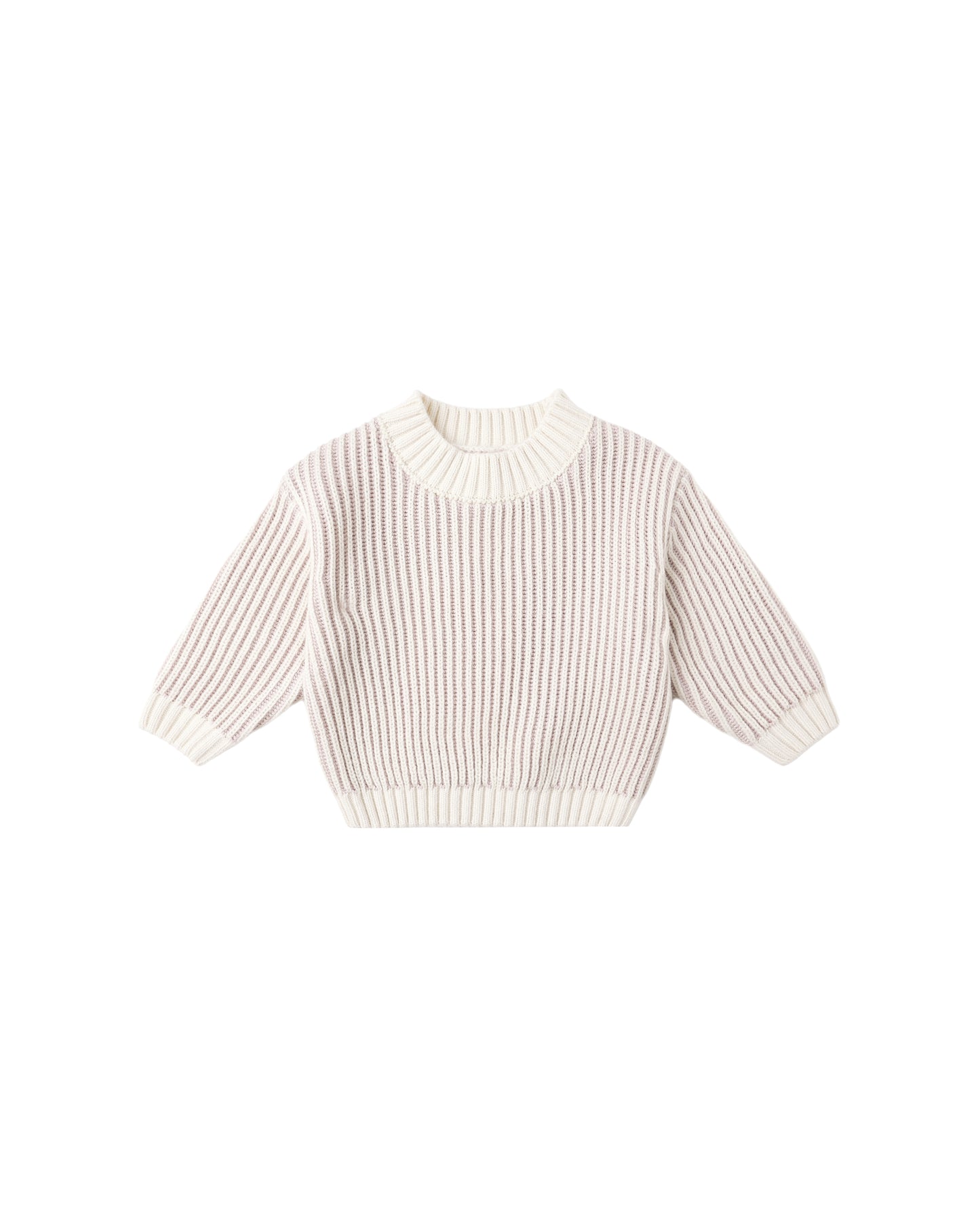 Relaxed Knit Sweater - Lilac