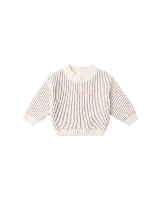 Relaxed Knit Sweater - Lilac