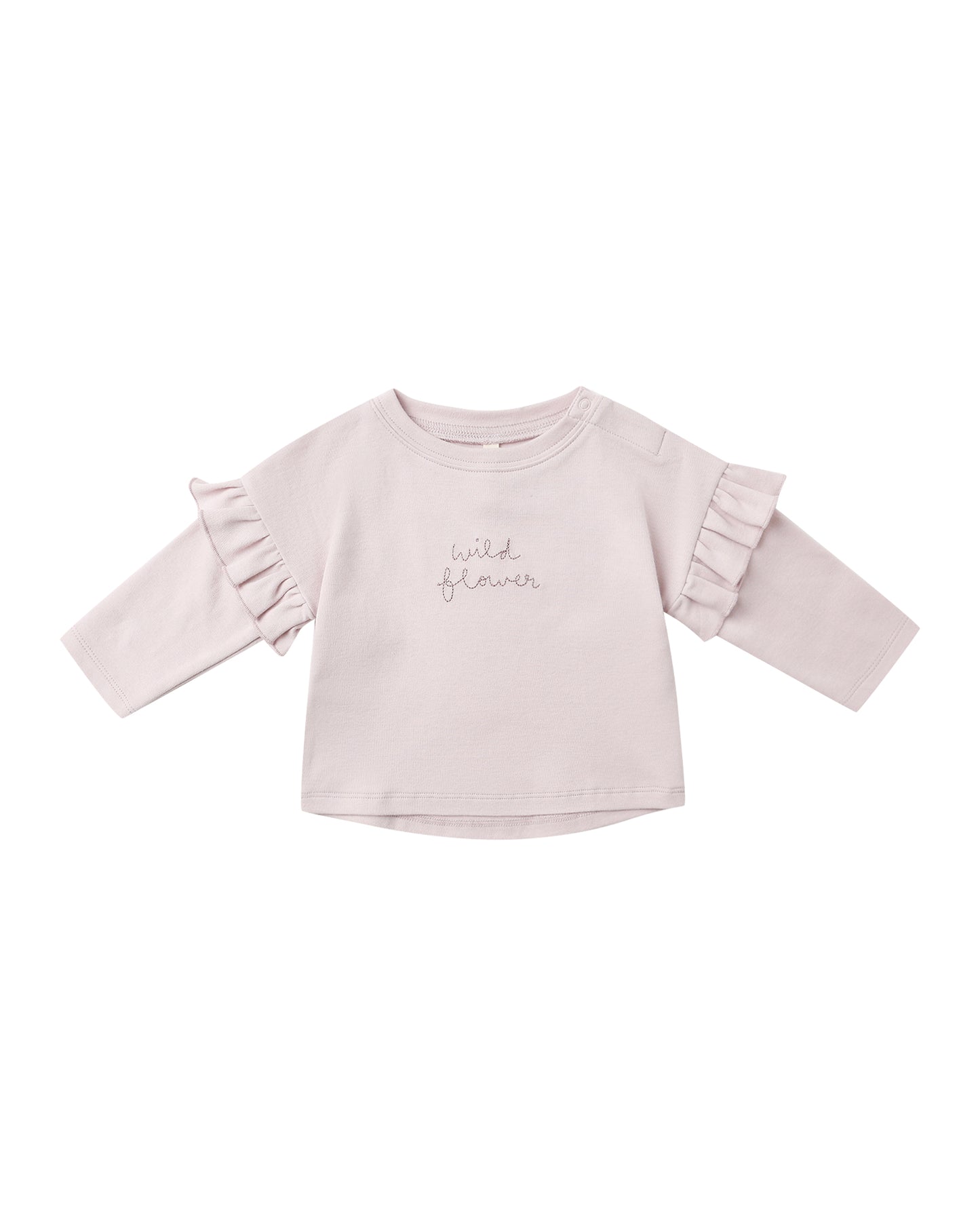 Ruffle Long Sleeve Tee - Wild Flower