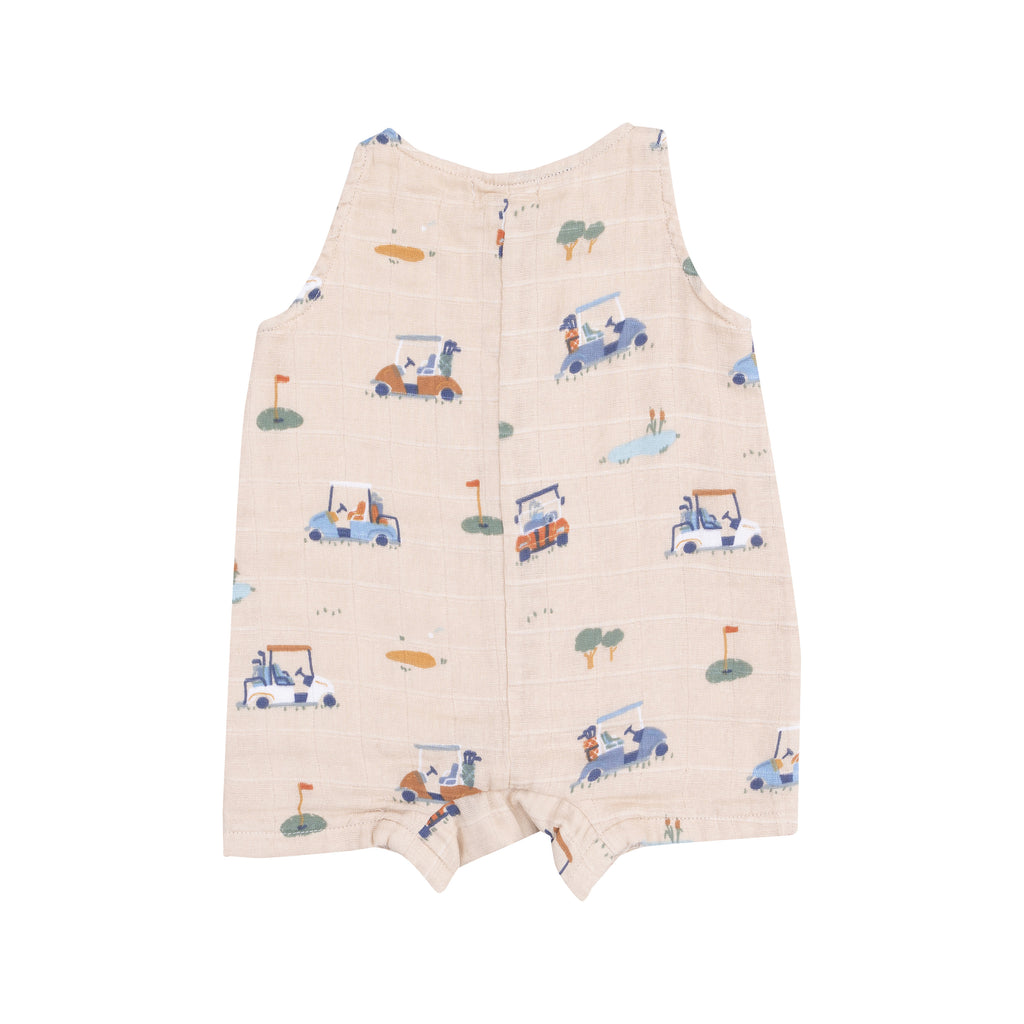 Golf Cart Cuties - Sleeveless Shortie Romper