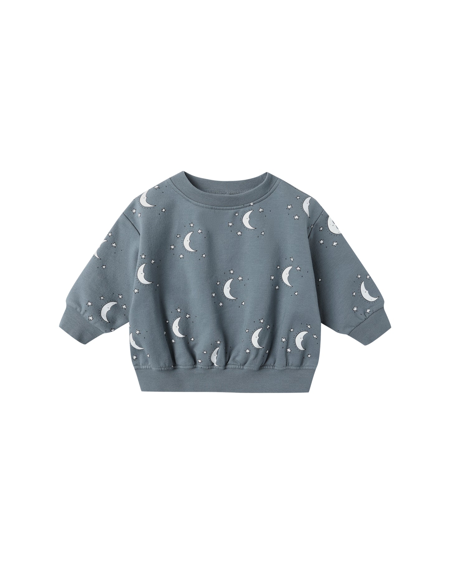 Relaxed Fleece Sweatshirt - Silver Moons