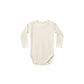 Waffle Long Sleeve Bodysuit - Natural
