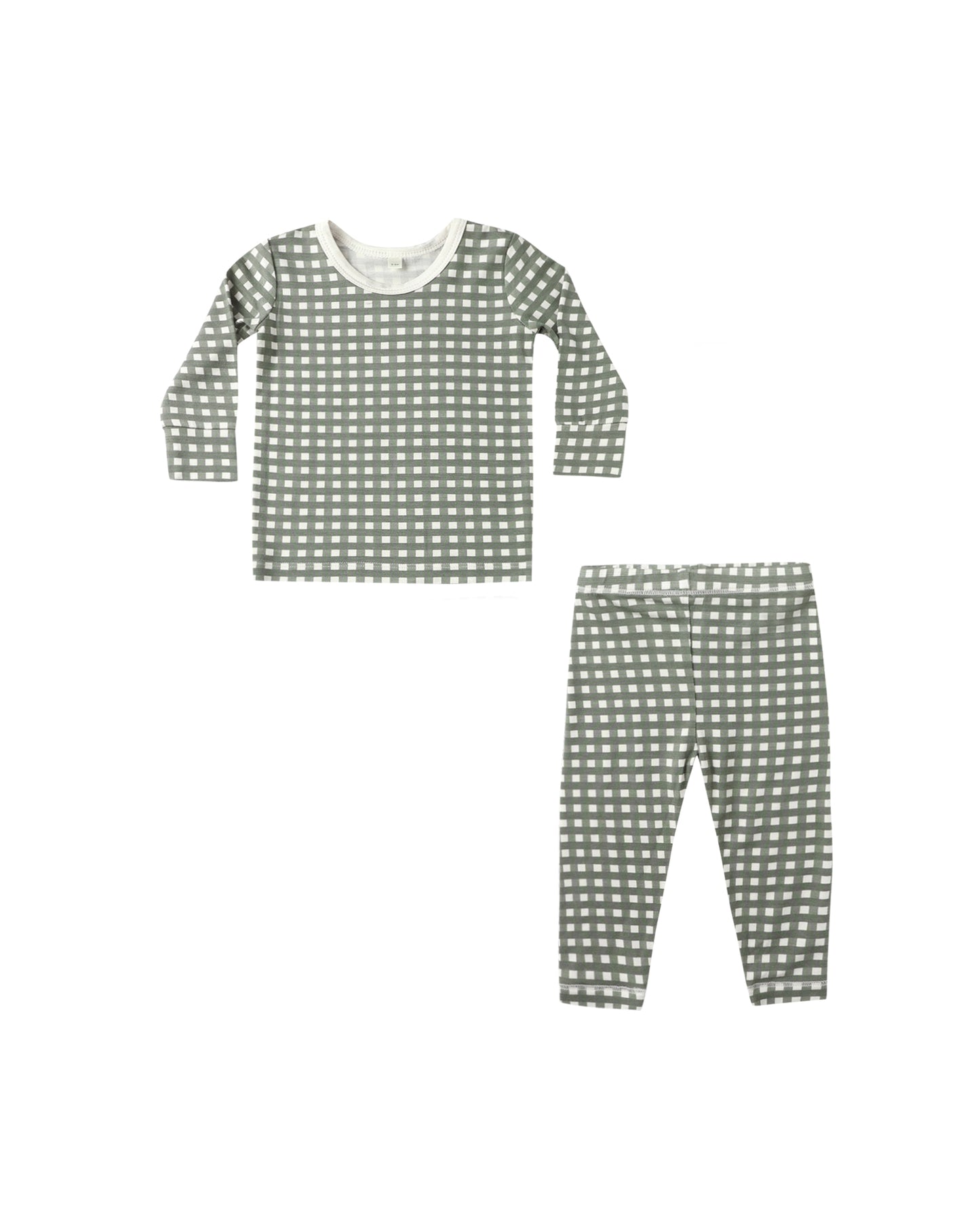 Bamboo Pajama Set - Forest Check