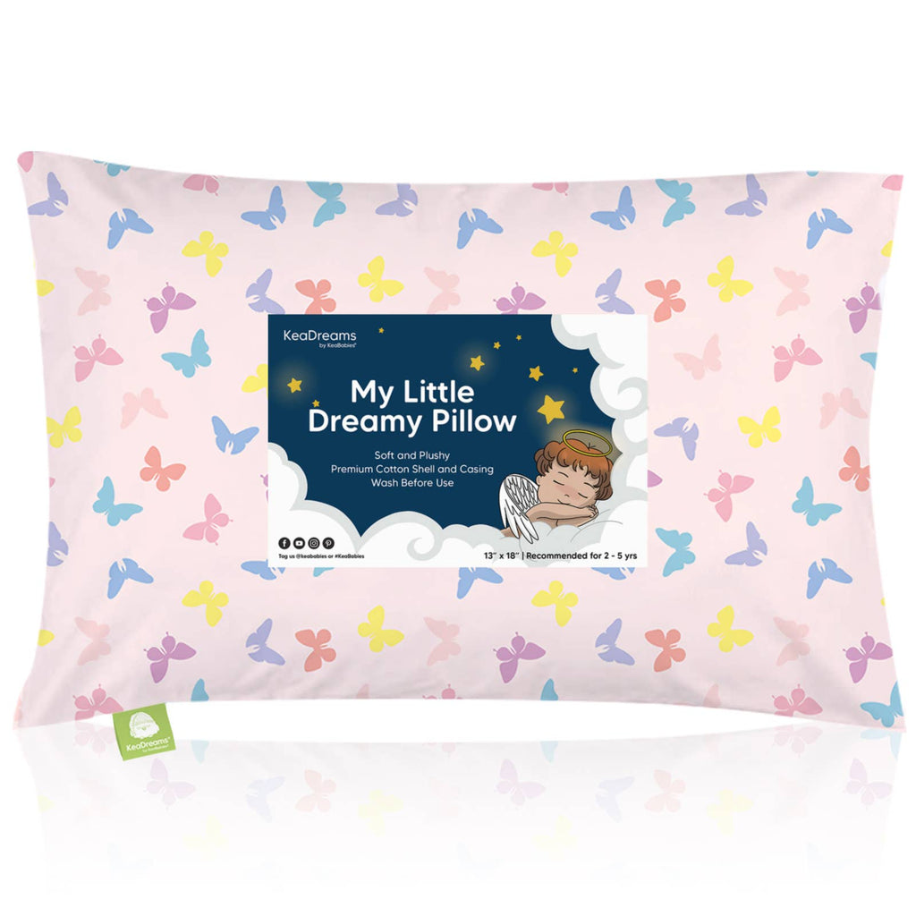 KeaBabies - 13X18 Toddler Pillow With Pillowcase (Flutter)