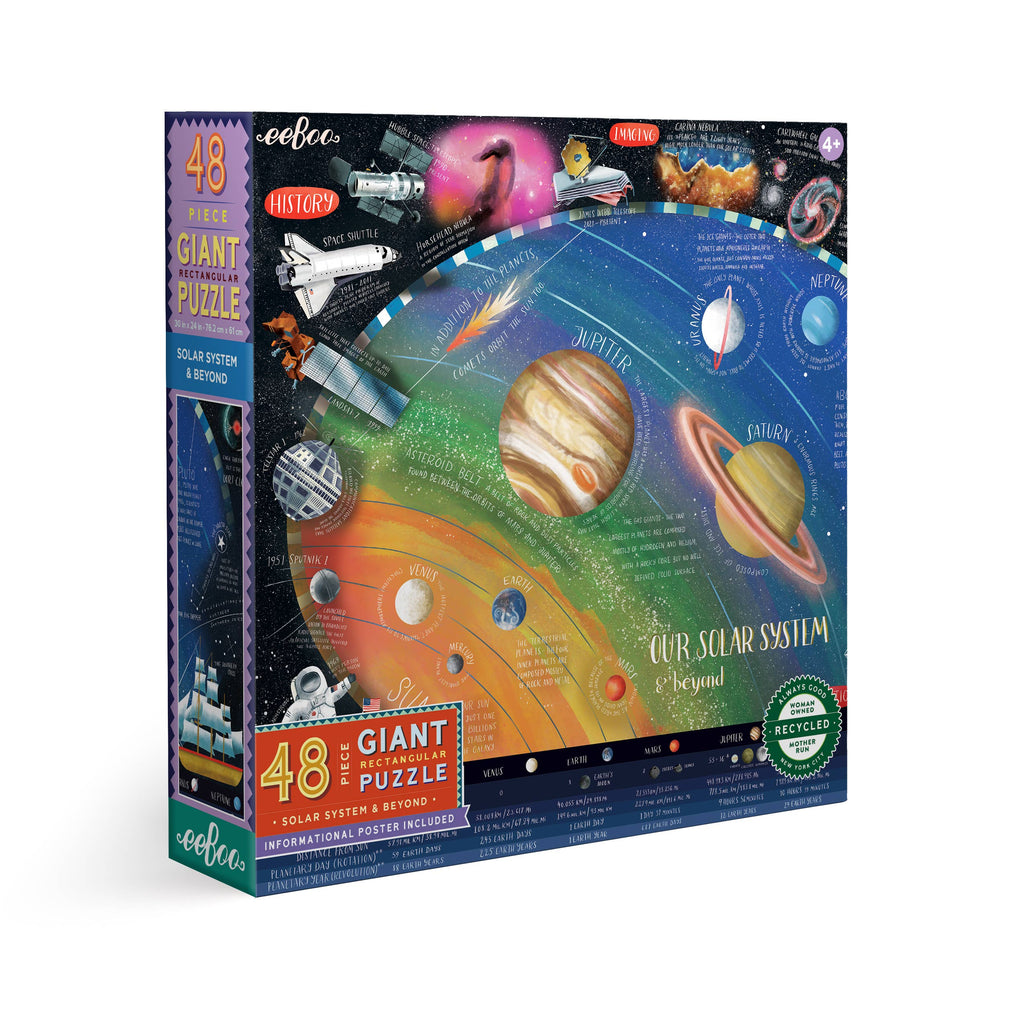 eeBoo - Solar System & Beyond 48 Piece Giant Puzzle
