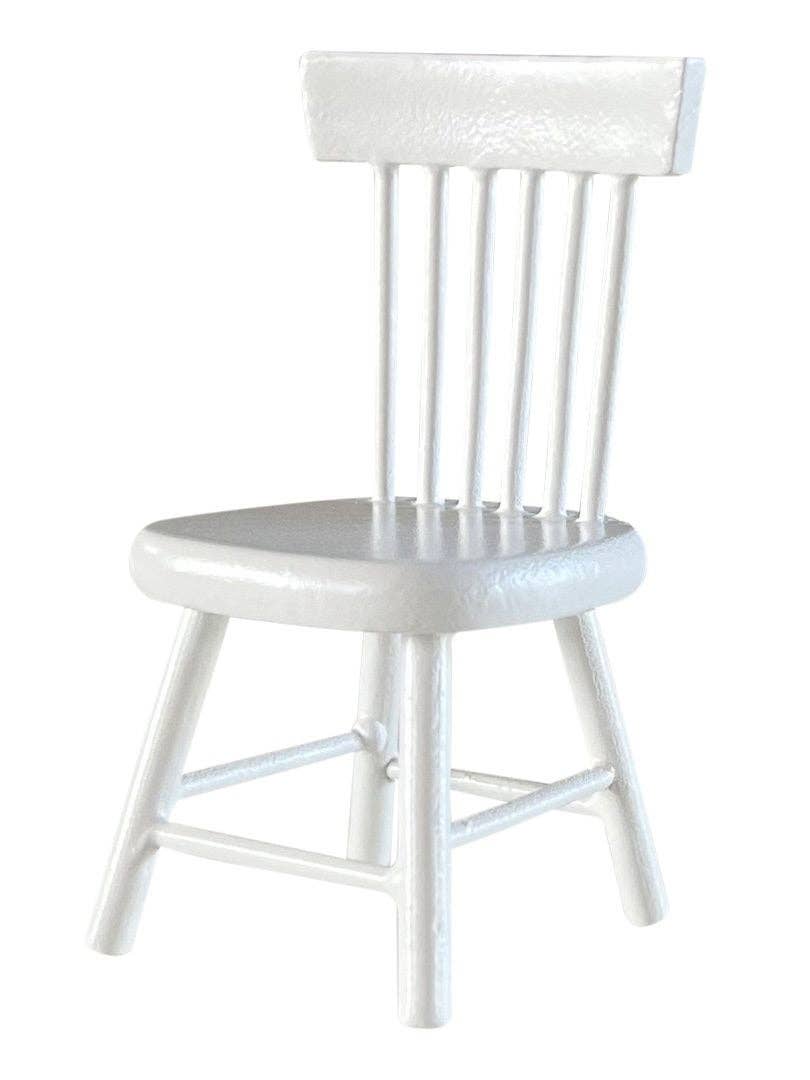 Macy Mae Dollhouse Designs - Dollhouse Classic Windsor Dining Chair | White