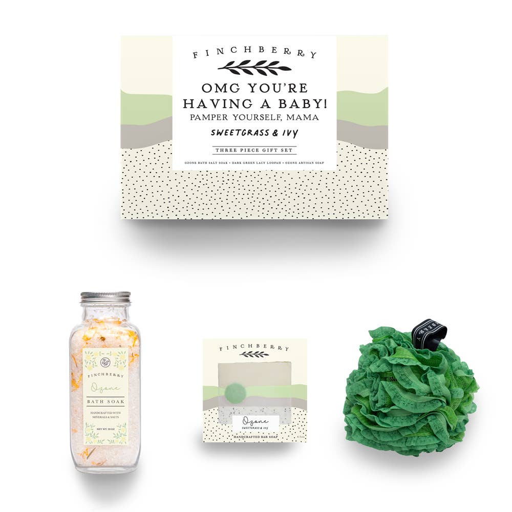 FinchBerry - 3 pc Gift Set - OMG You're Having A Baby! - Mother's Day