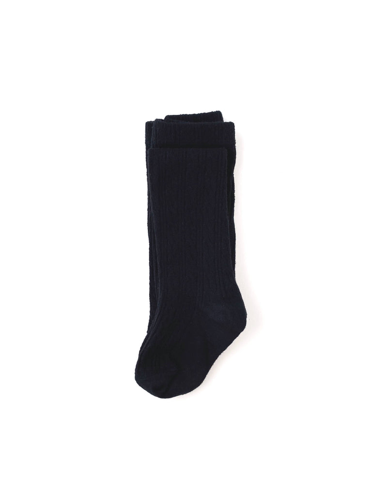 Little Stocking Co. - Black Cable Knit Tights