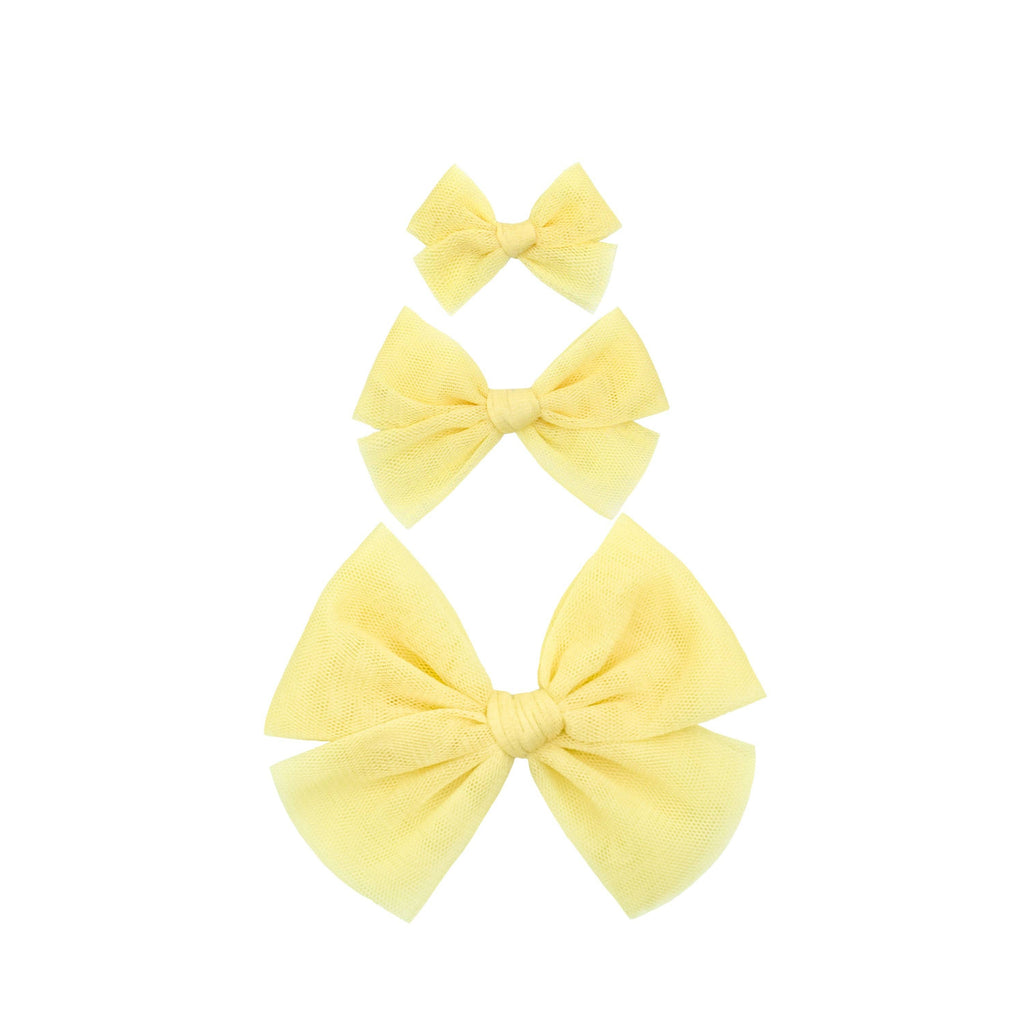 Lemon Bow Clip: Large / Alligator Clip