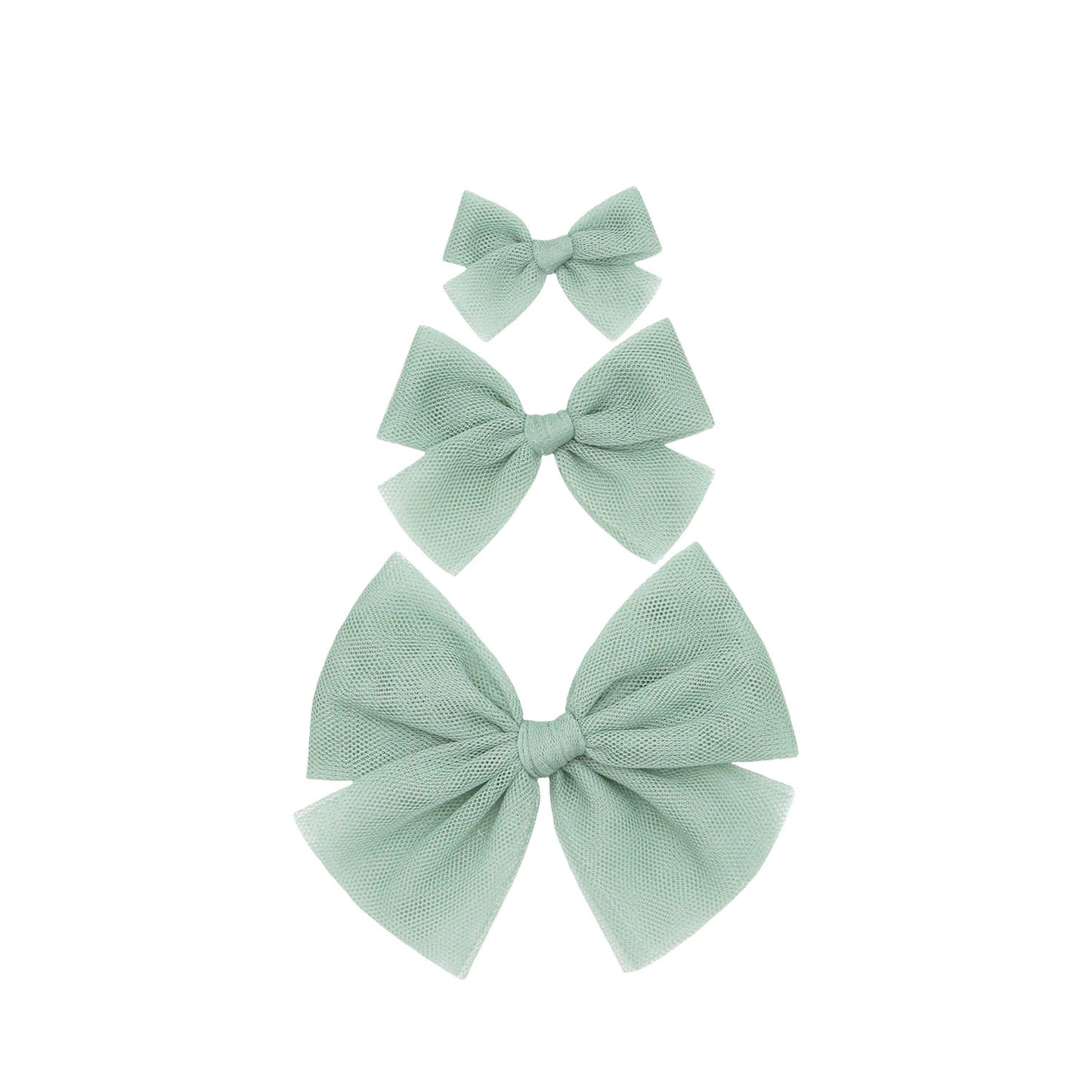 Sea Glass Bow Clip: Large / Alligator Clip