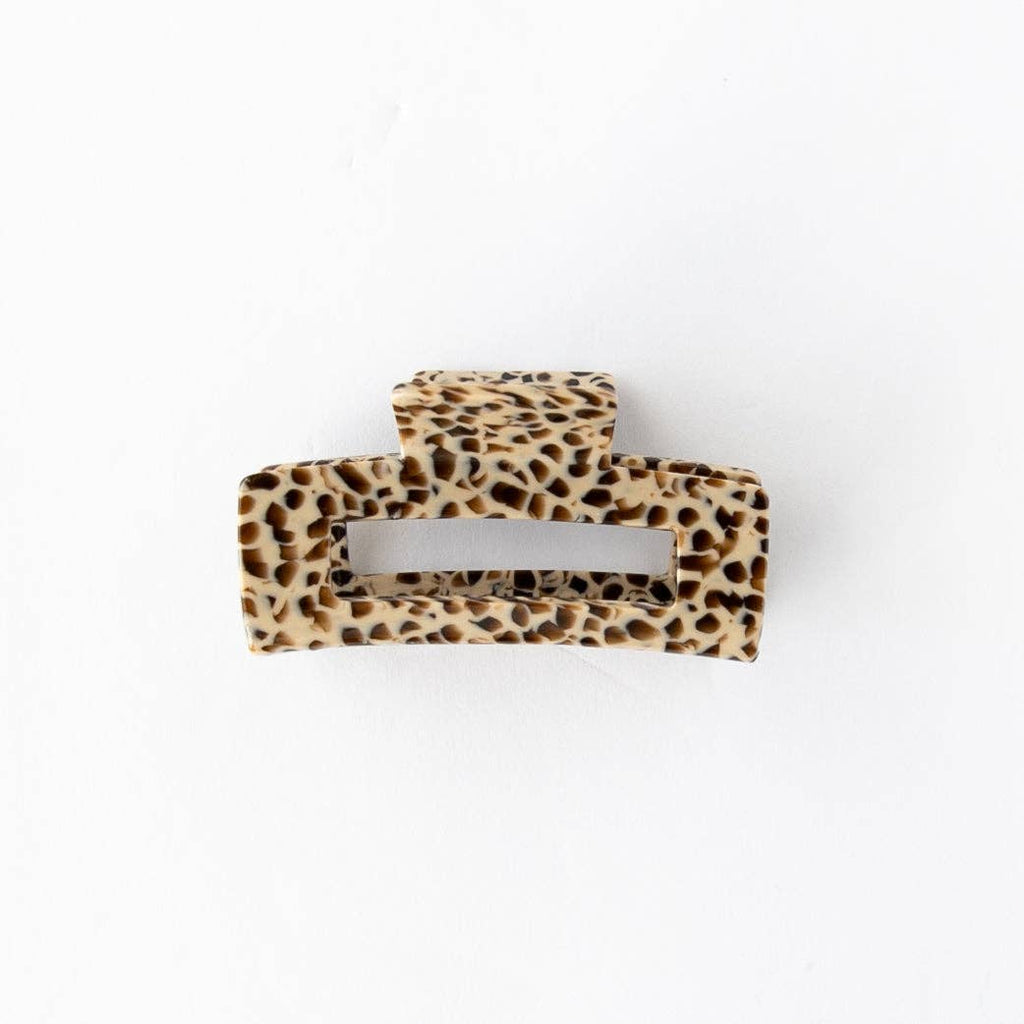 Tan | Leopard Claw Clip